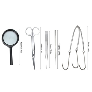 Kits chirurgicaux 12 pièces en acier inoxydable allemand, ciseaux, pinces, forceps, kit chirurgical avec étui, prix bas, vente en gros - Product Image 4