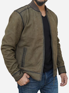 Chaqueta Varsity de Lana Moderna para Hombre, con Cierre de Botones, Bolsillos, Estilo Universitario, Béisbol, Bomber - Product Image 4