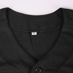 Maillot de baseball noir pour homme, numéro 42, style vintage, brodé, rétro, Lightsout - Product Image 4
