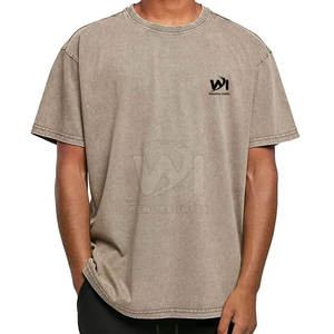 Camisetas de algodón 100% con estampado y lavado ácido, de corte holgado, de alta calidad, hechas en Pakistán, al por mayor, a precio económico, para hombre. - Product Image 3