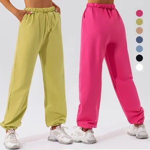 Hot Loose Gym Cotton Women Jogger Pant Wholesale Sweatpants With Pockets Sports Wear <b>Trouser</b> - Product Image 1