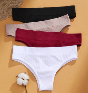Sous-vêtements de bikini pour femmes, tricotés en nylon, respirants, anti-plis, anti-boulochage, sans coutures, séchage rapide, écologiques, personnalisables (OEM) pour usage quotidien - Product Image 2