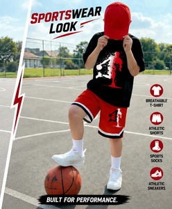 Ensemble de maillot de baseball rayé Los Angeles 79 unisexe, respirant, en polyester, avec <span class=keywords><strong>short</strong></span>, col rond, manches courtes, pour enfants, idéal pour l'été et le sport - Product Image 5