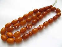 Résine d'ambre foncé Tasbih Misbah Subha Zikr perles de prière 33 perles ovales chapelet islamique musulman Dhikr Tasbeeh pour la méditation