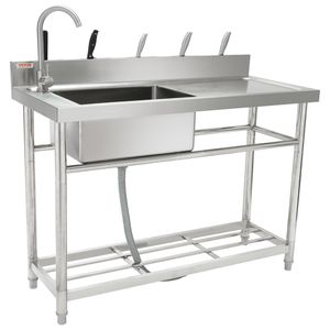NSF certificata in acciaio inox lavello singolo lavello da 1 scomparto lavello da lavoro - Product Image 1