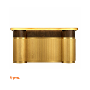 Barra de Bar Sierra Luxury de 8x2 pies con Encimera de Piedra - Mueble de Bar Moderno y de Primera Calidad para Sala de Estar o Villa - Product Image 3