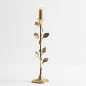 <b>Branch</b> of <b>Tree</b> 3 in 1 Handcrafted Raw Finish Aluminum Pillar Candle Holder Round Shape for Farmhouse Decor Home Wedding Party - Product Image 4