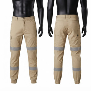 Premium Quality Eco-Friendly <b>Waterproof</b> Acid Wash Cotton Poly Corduroy <b>Work</b> Pant 240 GSM Khaki Cargo Pants Utility <b>Trousers</b> - Product Image 1
