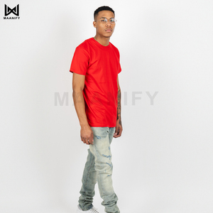 เสื้อยืดคอตตอนนุ่มสไตล์ OEM แบบกำหนดเอง ยูนิเซ็กซ์ ผ้าคอตตอนหวี 100% น้ำหนัก 122 GSM เสื้อยืดเปล่าเนื้อบางเบา - Product Image 6