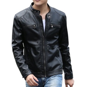 <b>Men's</b> <b>Leather</b> <b>Jacket</b> with Decorative Stitching - Unique Pattern with Fashionable Look - <b>men</b> <b>leather</b> <b>jacket</b> for <b>men</b> - Product Image 4