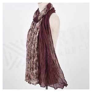 Bufanda Larga de Chifón con Estampado Floral para Mujer, Elegante y Multifuncional, Accesorio de Moda para Todas las Temporadas - Product Image 3