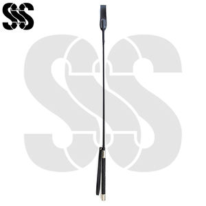 Fouet d'équitation de haute qualité, manche en fibre de verre/PVC, poignée en cuir, souple, pour l'entraînement, durable, usage équestre, personnalisable - Product Image 2