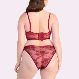 Conjunto de Lencería Sexy y Elegante de Dos Piezas para Mujer, Bordado, Sin Varillas, Ecológico, Transpirable, Hecho en Bangladesh - Product Image 5