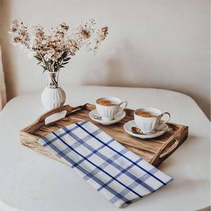 Toallas de Cocina de Algodón 100% de Buena Calidad con Diseño a Cuadros, Toallas de Cocina de Algodón de Golf de la India para Compra al por Mayor - Product Image 4