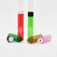 Tubes en plastique PET haute transparence avec couvercle résistant aux enfants, 116 mm, conteneur imprimé sur mesure