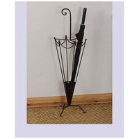 Porta Paraguas Decorativo de Metal Dorado de Alta Calidad con Diseño Vertical de Corte Láser para Áreas de Estar de Lujo