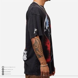 Camiseta Oversize de Algodón 100% Pesado para Hombre con Logo Personalizado, Ecológica y Transpirable, Estilo Streetwear 2026, Corte Holgado - Product Image 3