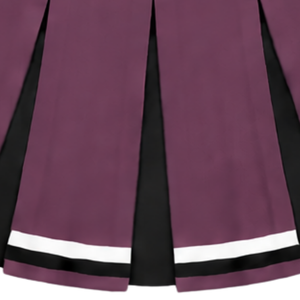 Jupe plissée bordeaux pour femmes et filles, idéale pour la danse, les entraînements, les compétitions et les tenues de sport. - Product Image 4