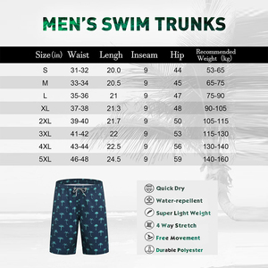 Short de bain pour adultes de qualité supérieure, 100% polyester, taille élastique, imperméable, séchage rapide, respirant, décontracté, sublimation, pour hommes - Product Image 5