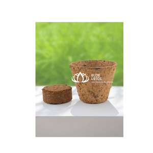 Maceta de Fibra de Coco Natural GREEN Blue Lotus, Maceta Biodegradable de Fibra de Coco para Cultivo de Plantas, Modelo Esther Hoang, Suministro al por Mayor - Product Image 1