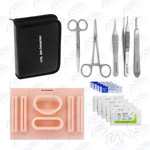 Kits de sutura Kit de sutura de piel médica avanzada Salud y estudiante médico Piel como juego de herramientas de sutura de silicona Instrumento médico - Product Image 6