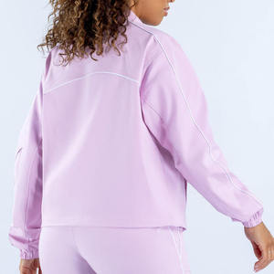 Conjunto Deportivo de 2 Piezas para Mujer, Chaqueta y Pantalón con Cierre Rosa, Diseño 2026, con Ribete, Transpirable, Ropa Deportiva Urbana - Product Image 2