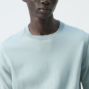 Service OEM : Conception de vêtements décontractés pour commandes en gros – T-shirt tendance en jersey de coton léger 2026, coupe ajustée, couleur unie - Product Image 2