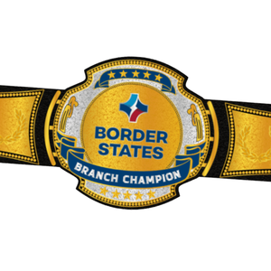 Cinturón de Campeón Personalizado de la División de Estados Adyacentes, Cinturón de Colección de Primera Calidad con Diseño Dorado - Product Image 5