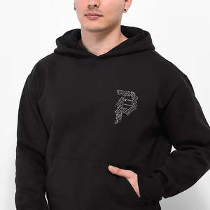 Sudadera con capucha personalizada para mujer, estilo gótico, con diseño de telaraña y pedrería, con cremallera, 350GSM, de algodón grueso, con brillo de cristal, estilo urbano. - Product Image 1