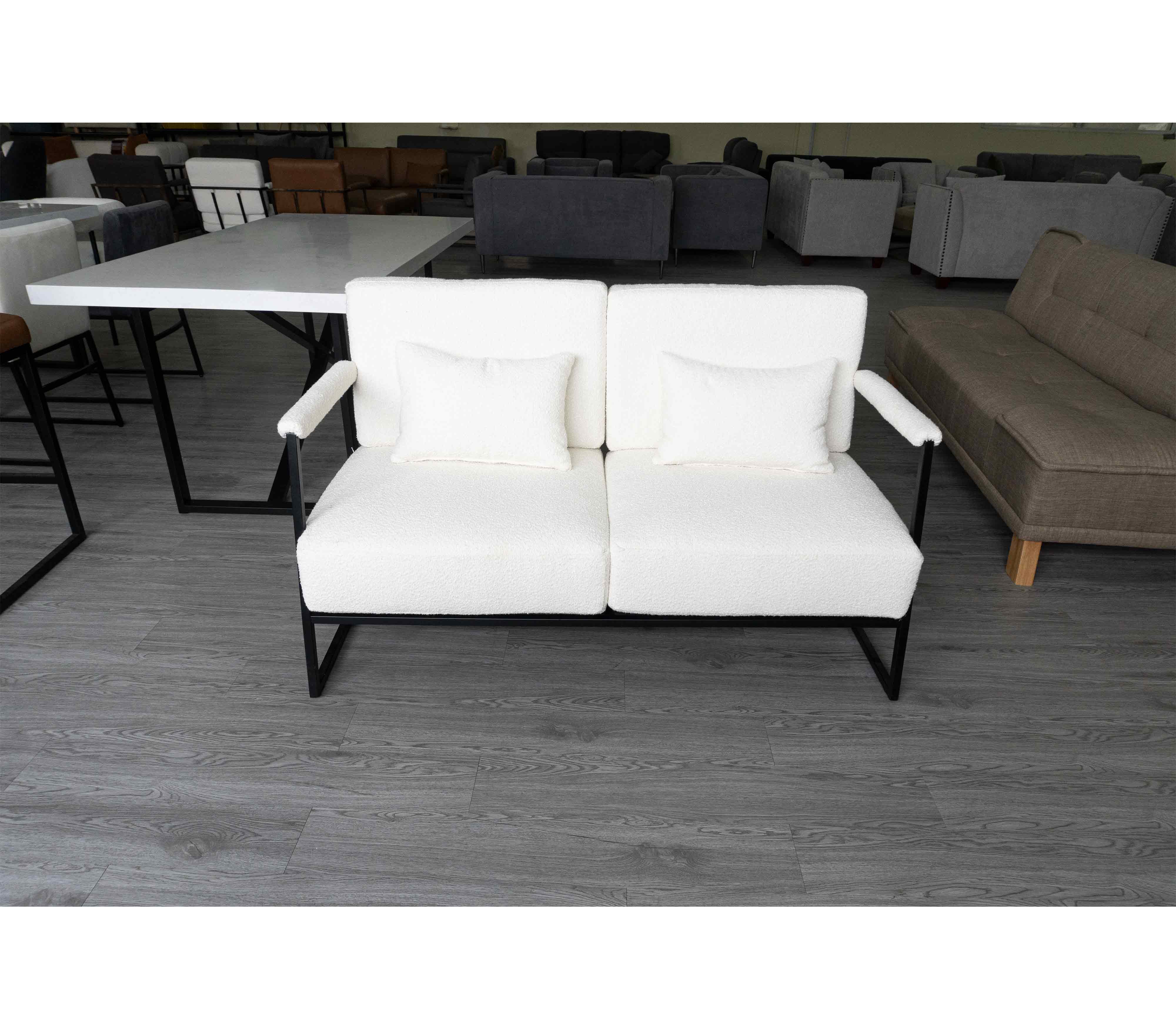 Simple Metal Sofa Set Modern Aluminum Outdoor Design