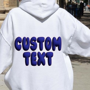 Sudadera con capucha personalizada con diseños de denim, efecto rasgado, arañas y corazones cromados, 1:1 - Product Image 5