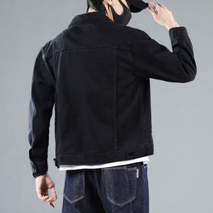 Cheap Wholesale Latest Hot Selling Fancy <b>Denim</b> Men's Polyester Winter Customizable Front Logo <b>denim</b> <b>Jacket</b> in cheap price - Product Image 4