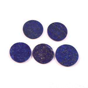 Lot en gros de pierres précieuses calibrées en lapis-lazuli naturel AAA, forme de pièce de monnaie, disque plat, 30x30MM, pour cadran de montre et fabrication de bijoux - Product Image 3