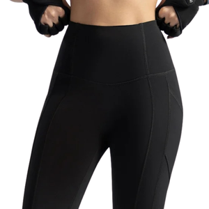 Ensemble de sport sans couture pour femme : haut court à manches longues et leggings taille haute extensibles pour la gym, le yoga et l'entraînement - Product Image 4