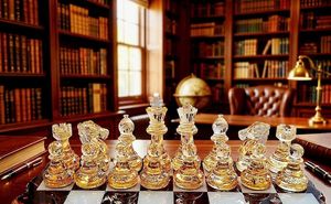 Luxury Resin Chessboard Game Decorative Objects Home Decorative <b>Chess</b> Decoration for Living Room - Product Image 6