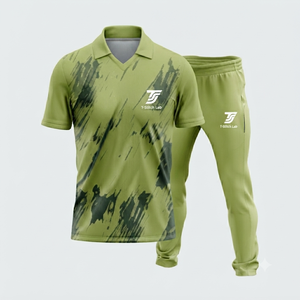 Uniforme de Cricket Deportivo Personalizado con Nombre de Equipo, Impresión por Transferencia de Calor, 100% Poliéster, Antibacterial, Ecológico, Unisex, Elástico - Product Image 6