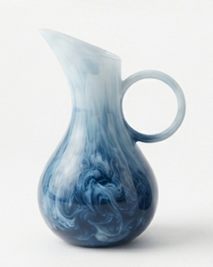 Blue Resin Modern Design 1.5L Water Pitcher with Handle No Lid-<b>Drinking</b> <b>Jug</b> for Party Events - Product Image 4