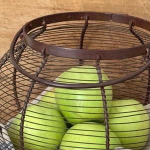 Round Metal Fruit <b>Basket</b> Decorative Fruit Holder For Kitchen Countertop Dining <b>Table</b> And Home Decor Display From India - Product Image 2