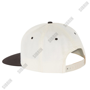 SIBRIN Custom Unisex 6-Panel Snapback Cap Color Contrast Twill Fabric Casual Baseball <b>Hat</b> <b>Flat</b> Brim Strapback Outdoor Streetwear - Product Image 6