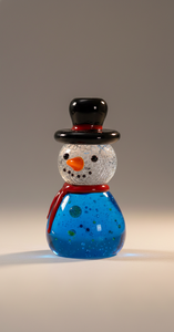 Adorno de Muñeco de Nieve de Vidrio Hecho a Mano, Pisapapeles Decorativo, Decoración Navideña para el Hogar, Regalo, Figura de Vidrio Soplado, Decoración de Escritorio - Product Image 2