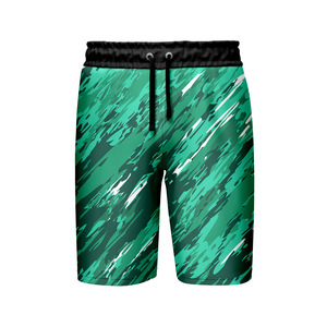 Shorts pour hommes en maille vierge personnalisable, 100% polyester, double couche, sublimation, entrejambe de 5 pouces, modèle 2026 - Product Image 3
