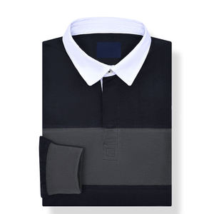 Camiseta de Rugby de Alta Calidad para Hombre, Jersey Deportivo de Manga Larga de Algodón y Poliéster, Antibacteriano y de Secado Rápido - Product Image 3