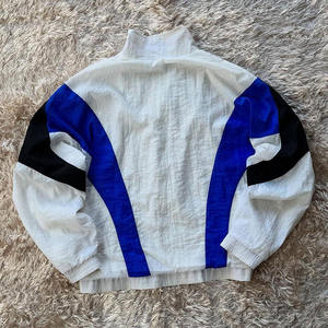 Custom <b>Vintage</b> 90s Retro Color Block Windbreaker <b>Jacket</b> Unisex Lightweight Waterproof Streetwear Oversized Sport <b>Track</b> <b>Jacket</b> - Product Image 2
