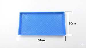 Plateau de semis en plastique noir réutilisable et durable pour la culture de semis de riz, avec 6 rangées pour la plantation sur le terrain - Product Image 2