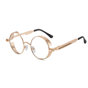 RTS Fashion Round Metal Steam Punk UV Protection <b>Sunglasses</b> with Spring Hinges for Men Women Trending 2026 - Product Image 5