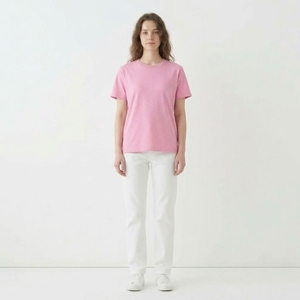 Camisetas de punto de poliéster transpirables, ecológicas, de secado rápido, con cuello redondo, holgadas y de color liso para mujer al por mayor - Ropa deportiva informal - Product Image 3