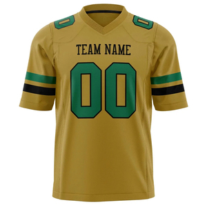 Maillots de football américain, t-shirts sublimés, logo brodé personnalisé, polyester mesh, streetwear, maillots de foot, avec option OEM - Product Image 3