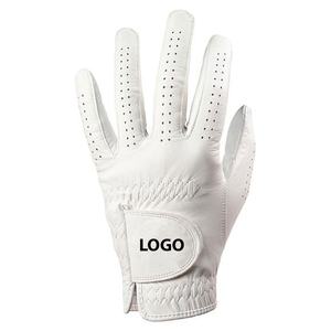 Gants de golf unisexes en cuir véritable pour gaucher, à doigts complets, respirants, pour l'extérieur, avec fermeture auto-agrippante, en peau de mouton pure, accessoires de golf - Product Image 4