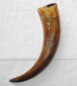 Corne à boire en corne de buffle, style animalier Viking, pour événements de mead et bière, artisanale, en provenance d'Inde, polie - Product Image 1
