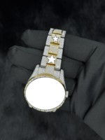 Meilleur Prix Montre Sport de Luxe 41mm Sertie de Moissanite VVS, Mouvement Automatique, Acier Inoxydable, Verre Saphir, Style Hip Hop